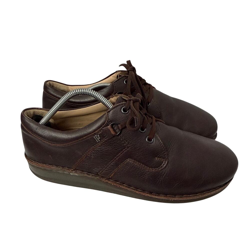 Finn Comfort Vaasa Shoes Men's Size 9.5 Brown Leather Orthopedic Wide Toe Box 43